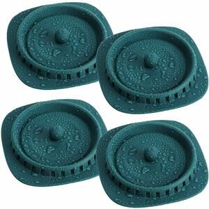 Drain Hair Catcher 4 Pack Shower Drain Cover for Bathtub Kitchen Sink Strainer